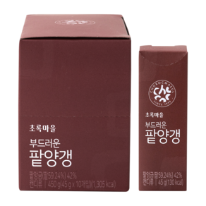 초록마을 유기농 팥양갱, 10개, 45g