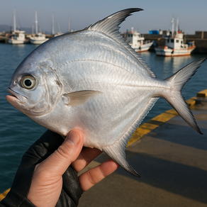[청정상회] 산지직송 국내산 은빛 제철 생물 병어 최상급, 1개, 1kg 8미 내외