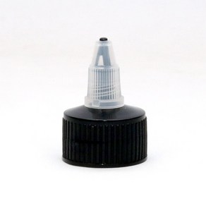 뾰족캡 일체형 28mm 플라스틱 캡 트위스터 타입 다용도 캡 뚜껑, 블랙, 1개