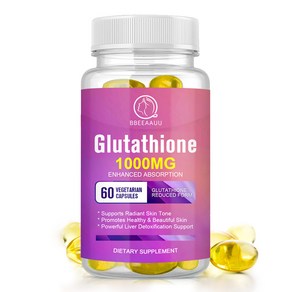 L-Glutathione Skin Whitening Pills With Collagen Natual Antioxidant Anti Aging~, 60 Capsules, 1개, 60정