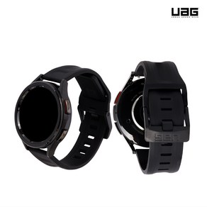 UAG 스카우트 갤럭시워치 7 6 5 4 FE 호환 스트랩, 42mm 블랙 롱버전