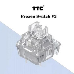 TTC Fozen V2 기계식 키보드 음소거 스위치 3 핀 선형 gf RGB 투명 커스텀 게이밍 사일런트, 한개옵션2, 01 Fozen V2, 11 10 PCS