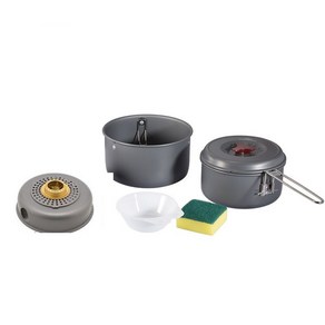 화목 Bulin 난로 BL100-Q1 미니 결합 세트 조리기구 스토브 냄비 캠핑 요리 세트, alcohol stove set, 1개