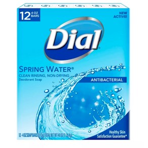 다이알 비누 화이트 12개입 Dial Sping Wate