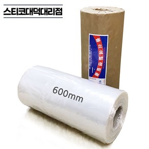 PE필름 봉투형 식품용비닐 0.03mm x 60cm x 400m 업소용비닐 국산 마끼 식품 재활용 쓰레기 막기비닐, 60cm 봉투형, 1개