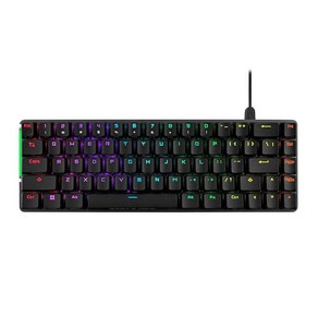 정품보장 ASUS ROG Falchion Ace RGB 게이밍 키보드 화이트 138308, 블랙, 브라운 스위치