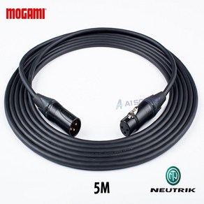 MOGAMI 2549 XLR + XLR 모가미 뉴트릭 골드 마이크 케이블 5M