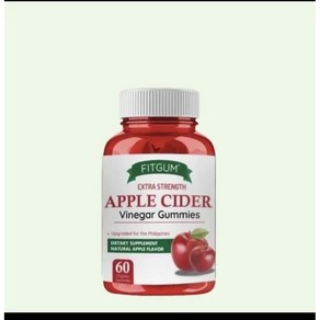 Apple Cide Vinega Gummies Fitgum, 1개, 60정