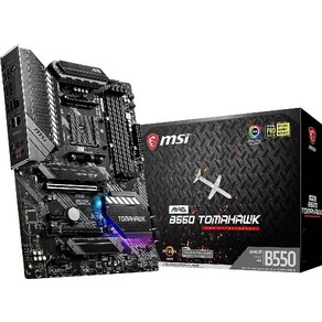 MSI MAG B550 토마호크 마더보드 ATX AMD 칩셋 탑재 Ryzen 5000 시리즈 프로세서 MB5028, B550M WIFI 내장 표준 MicoATX