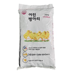 대주 어린 병아리 크럼블 20kg 사료 병아리 알갱이 모이, 1개