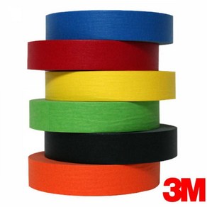 3M 칼라 종이 마스킹테이프 24mm x 40M 6색 택1