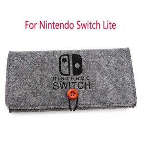 닌텐도 스위치 및 라이트용 휴대용 펠트 보호 가방 게임 호스트 운반 팩 케이스 액세서리, 01 D Fo Switch lite, 1개