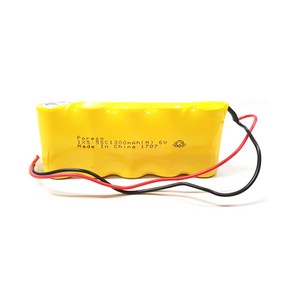 소방예비전원 DC 6V 1X5 1300mah PORESO 수신기 비상구 유도등 소방배터리 제이앤에스테크 포레소 LND 와우글로컴