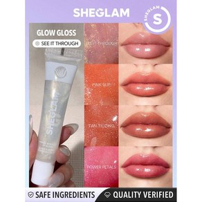 쉬글램 sheglam 파워 부케 립 글로스 플럼퍼 플럼핑 샤이니 틴티드 모이스처라이저, 1개