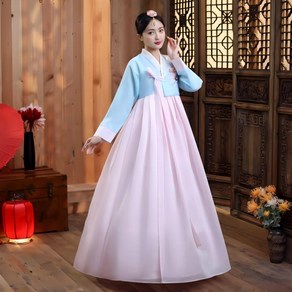 COBOTOR 봄 여자 한복 궁전 촬영복 무대 연출복 저고리 Women's hanbok JX0084