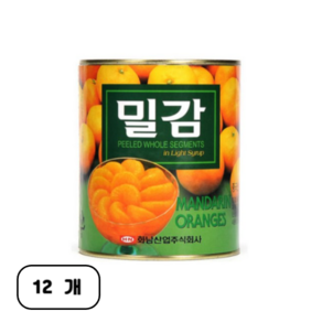 밀감캔 화남 850g X12개 밀감 업소용 통조림 식자재, 12개