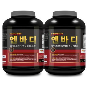 1+1 엔바디 웨이프로틴 고함량 단백질보충제 /아미노400 증정, 2kg, 2개