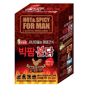 롯데햄 빅팜불닭1200g (60gX20개입) 간식 소시지 매콤 알싸한 화끈한