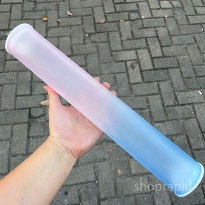 셔틀콕 보관통 배드민턴 훈련 투명 연습 수납 케이스 체육관 공 디스펜서, 40cm(12구슬) 블루, 1개