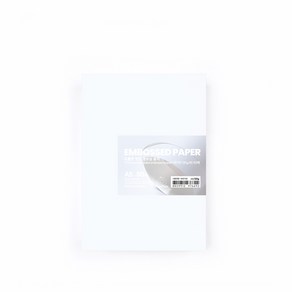 PapePhant 도톰한 양면 엠보싱 용지(double-sided embossed pape)(M2), 화이트 120g A5 50매