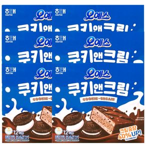 해태제과 오예스 쿠키앤크림, 360g, 6개