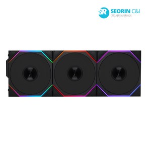 LIAN LI UNI FAN TL Wieless 120 리버스 블랙 3팩, 1세트