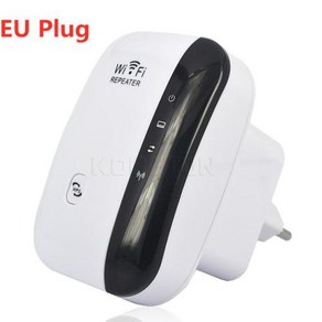 Kebidumei Wps 라우터 300Mbps 무선 와이파이 리피터 신호 부스터 네트워크 앰프 익스텐더 Ap, EU Plug, 02 EU Plug, 1개