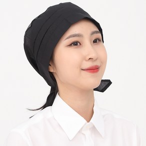 검정망사두건 서빙모자 주방위생모자 식당 조리용두건