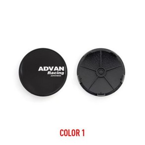 ADVAN 레이싱 카 휠 센터 허브 캡 자동차 스타일링 림 캡 장식 68mm 로트당 4 개, [02] COLOR 1