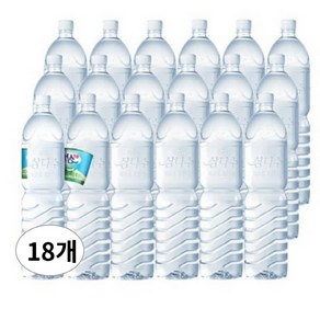 제주 삼다수 2리터(무라벨), 2L, 18개