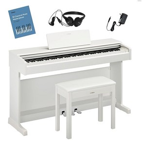 야마하 YAMAHA 전자 피아노 88 건반 YDP-145 ARIUS 아리우스 고정 의자 헤드폰 화이트 우드조 화이트, 자세한 내용은 참조, 1개