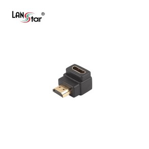 [LANSta] HDMI(F) to HDMI(M) 꺽임젠더 [LS-HDMIG-AMFL] [블랙]