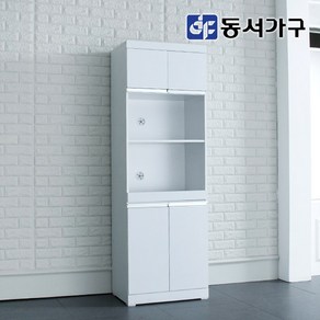 동서가구 케이화이트 600 렌지대 밥솥 선반 상부장 하부 수납장 DFAC5953