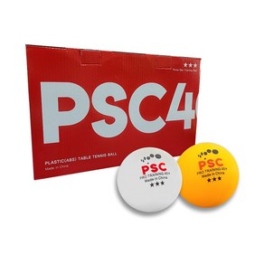 PSC 3성 탁구공 40+ 낱개 1입 ABS플라스틱볼 PSC 1EA, 오렌지_1개, 1개