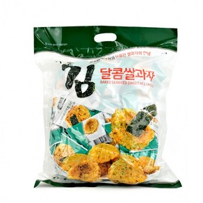 달콤 구운김 크리스피 쌀과자 900g 대용량 개별포장 간식, 1개