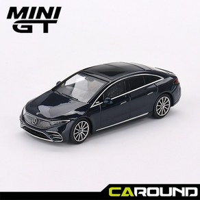 미니지티(559) 1:64 메르세데스 벤츠 EQS 580 4MATIC - 노티컬 블루 메탈릭, 1개