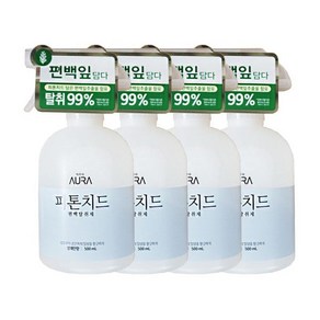 엘지 아우라 피톤치드 살균 탈취제 상쾌한향 500ml4개, 500ml, 4개