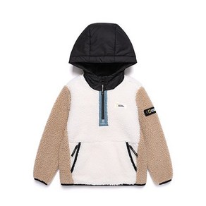 내셔널지오그래픽 KIDS N204KHD930 배색 FLEECE 뽀글이 후디 BEIGE 5002620560 718997