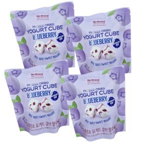 노브랜드 요거트큐브 블루베리, 4개, 30g