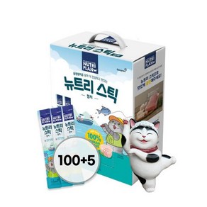 동원에프앤비 동원 뉴트리플랜 뉴트리스틱 고양이 츄르 대용량 참치 100P 고양이간식 1021636, 1개