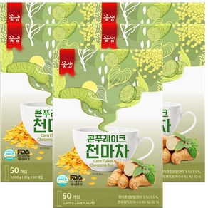 꽃샘 콘푸레이크 천마차, 20g, 50개입, 5개