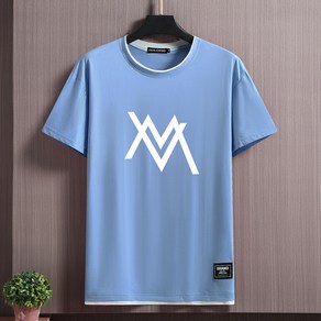 쥬엔리치 4XL~11XL 남자 빅사이즈 반팔 티셔츠 모달 라운드 넥 캐쥬얼 남성 루즈핏 데일리 여름 티