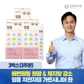 [온유바이오] 띵똥 부드럽게 차전자피식이섬유 3박스(42포), 3박스