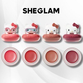 쉬글램 블러셔 블러쉬 헬로키티 키티 콜라보 크림 직구 매트 푸딩 SHEGLAM, 1개, Tipi-cool 색상