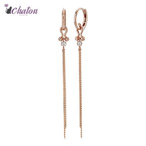 샤똥 Chaton 14K 체인아츠 귀걸이 du504e