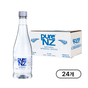 [퓨어엔젯워터] 뉴질랜드 프리미엄 생수 천연 화산암반수 수입생수, 500ml, 24개