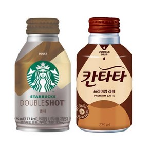 스타벅스 더블샷 돌체 275mlx12캔+칸타타 프리미엄라떼 275mlx12캔, 1개, 275ml