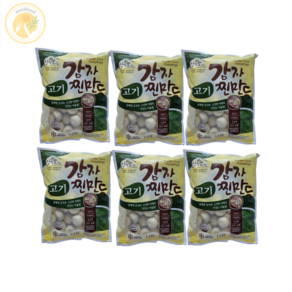 아하식품 양짓말 감자고기 찐만두, 1.4kg, 6개