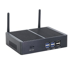 팬리스 미니 PC HTPC 인텔 코어 i3 7100U i5-5200U 셀러론 Windows 10 po 컴퓨터 데스크탑 DDR3L WiFi VGA 그래픽 minipc, [07] Celeon 2955U, 1개