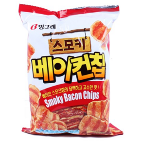 빙그레 스모키베이컨칩 70g 봉지과자 베이컨과자